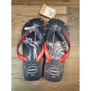 Men's Sz 5 Havaianas Spider-Man Flip‎ Flops Sandals Marvel
